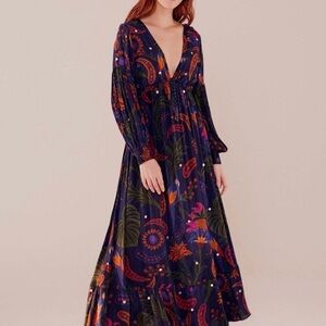 FARM Rio Vibrant Floral Maxi Dress